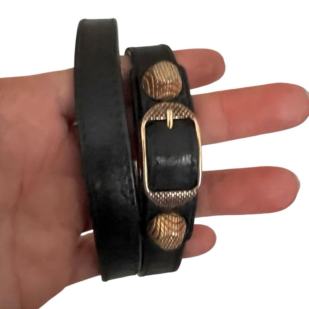 Balenciaga Arena Giant Rose Gold Double
Tour Bracelet Small $250